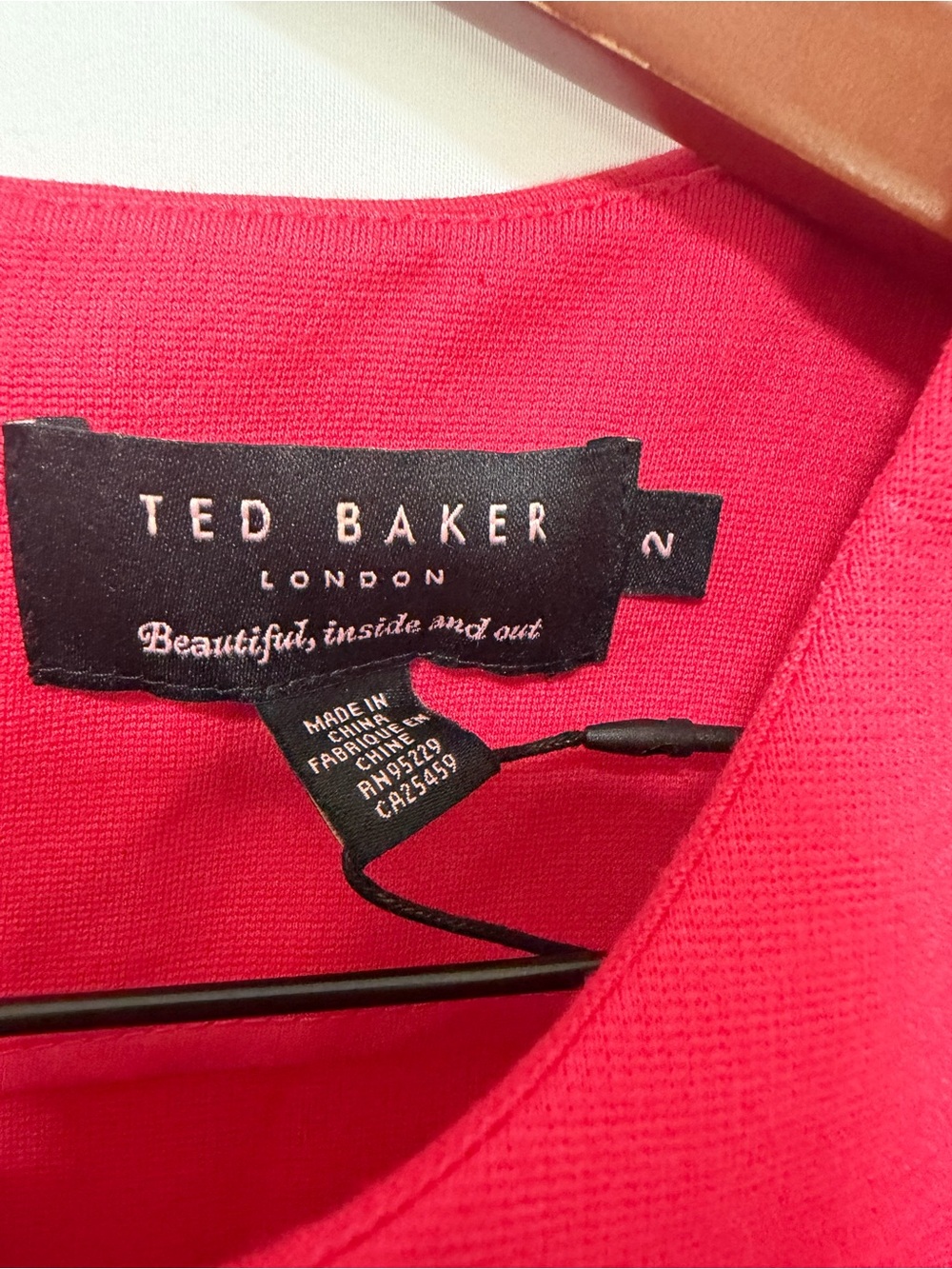Ted Baker Hot Pink Sleeveless Sheath Dress - Picture 2 of 7